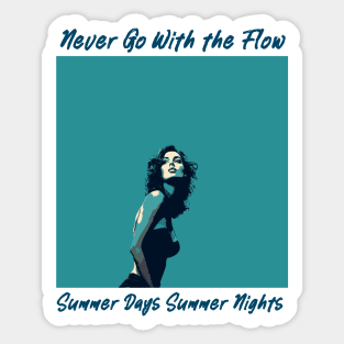 endless summer, summer days summer nights, fashion design v6 Sticker